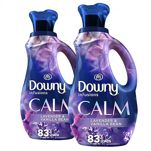 Downy Infusions Laundry Fabric Softener Liquid, Calm Scent, Lavender & Vanilla Bean
