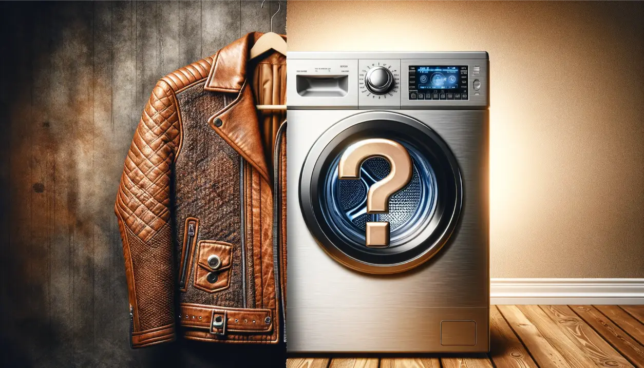 Is it safe to dry a leather jacket in a machine dryer