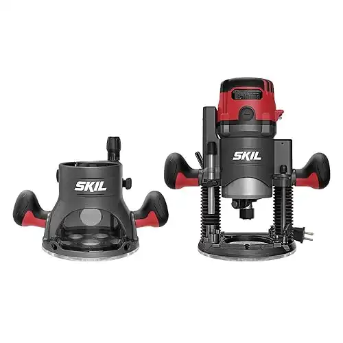SKIL 14 Amp Plunge and Fixed Base Router Combo