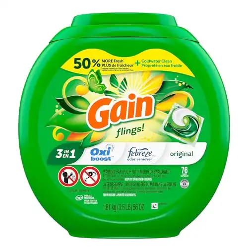 Gain flings! Laundry Detergent Soap Pods, High Efficiency (HE)