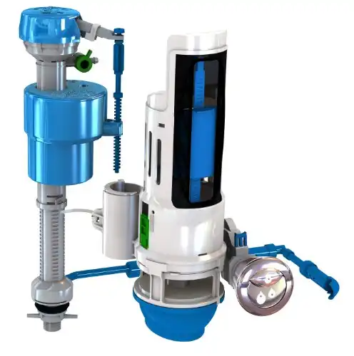 Danco HYR460 Hydroright HyrdroRight Universal Water-Saving Toilet Repair Kit with Dual Flush Valve, Push Btton Handle, White