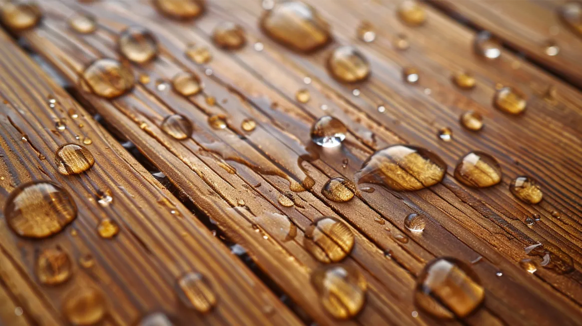 Demonstrating the effectiveness of waterproofing on wood